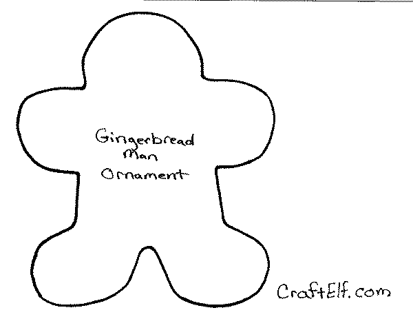 free printable gingerbread template